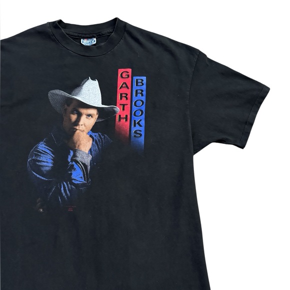 Vintage 90s Garth Brooks Single Stitch Made In USA Merch 1991 - Picture 2 of 8